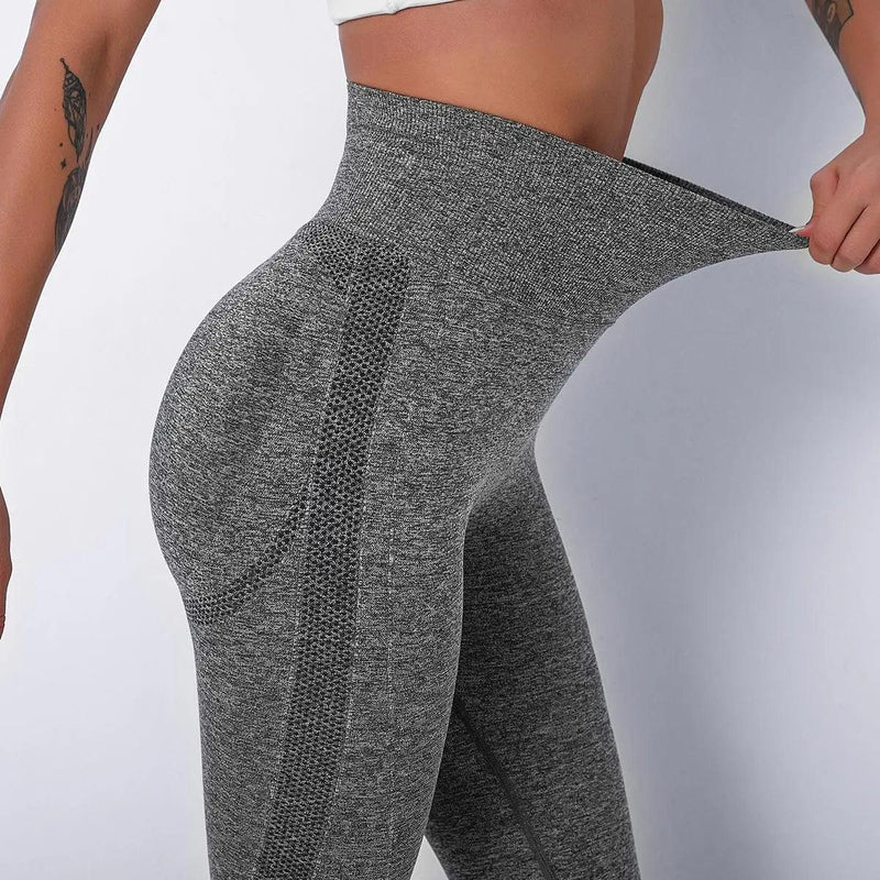 Calça Leggings de Ioga com Cintura Alta e Efeito Push Up