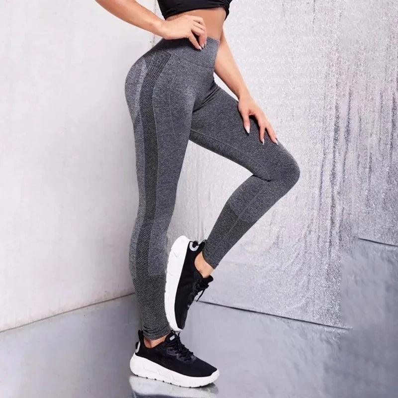 Calça Leggings de Ioga com Cintura Alta e Efeito Push Up